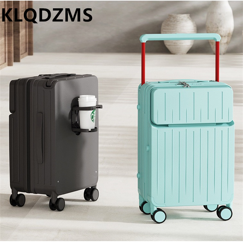 KLQDZMS Valigia con scomparto  - Front Opening Laptop Luggage 24 Inch recensione e prezzo