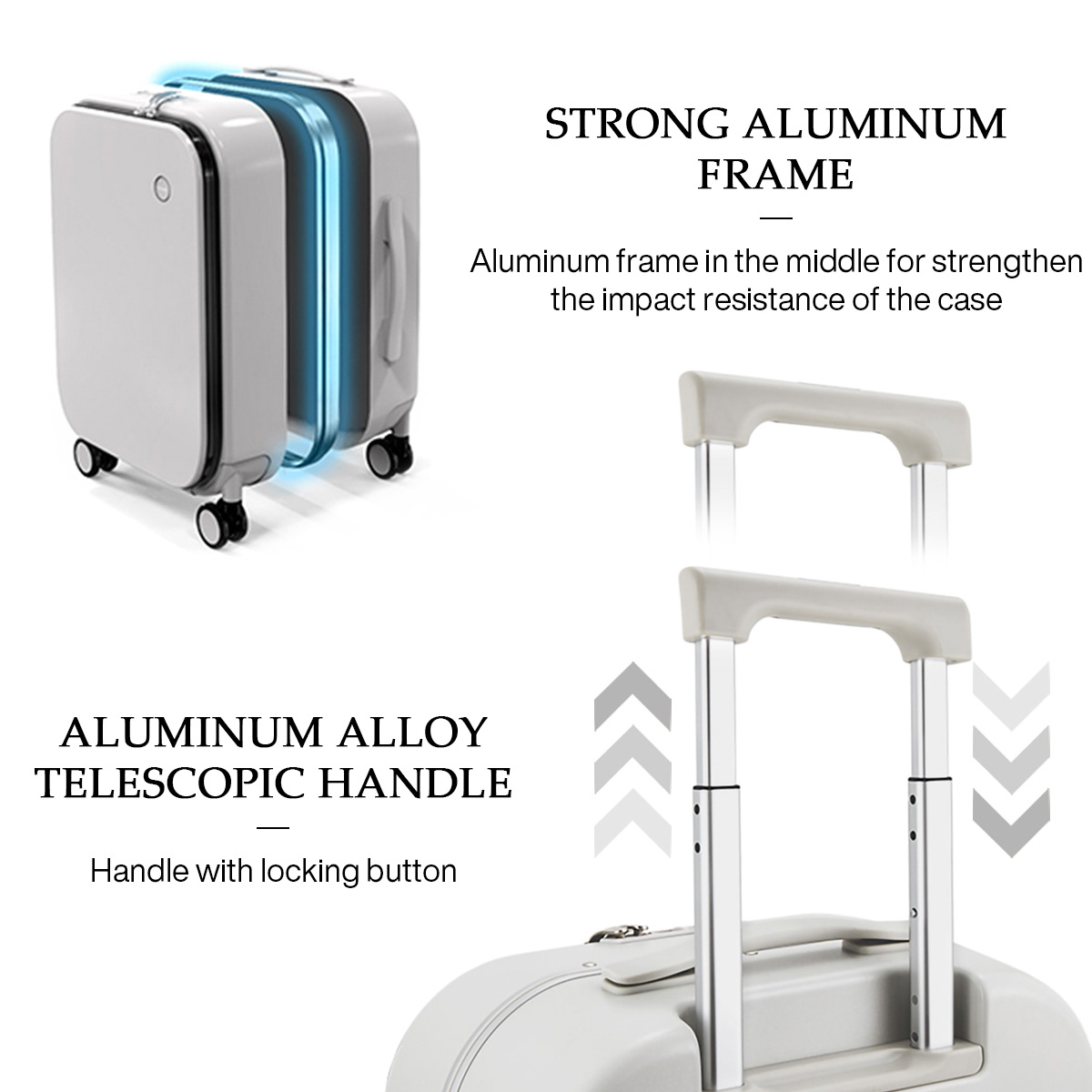 Valigia con telaio in allumini - Foldable Rolling Luggage Bag recensione e prezzo